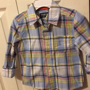 Plaid button down boys